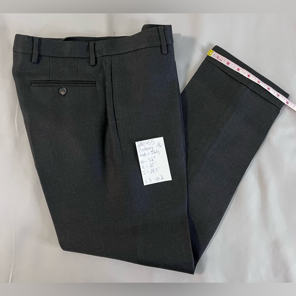 Burberry Prorsum 100% Wool pants 46 LUXURY Made Italy 32”x 28.5” - Picture 15 of 16